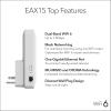 NETGEAR WiFi 6 Mesh Range Extender (EAX15) – Add up to 1,500 sq. ft., 20 Devices with AX1800 Dual-Band Wireless Signal Repeater (up to 1.8 Gbps Speed), WPA3 Security, One Network Name(1.8Gbps)