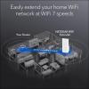 NETGEAR WiFi Mesh Range Extender (EX6250) – Covers up to 1,500 sq.ft. and 25 Devices with AC1750 Dual Band Wireless Signal Booster & Repeater (up to 1750 Mbps Speed), Plus Mesh Smart Roaming(WiFi 7  5.0Gbps)