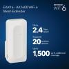 NETGEAR WiFi Mesh Range Extender (EX6400) – Add up to 2,100 sq. ft., 35 Devices – AC1900 Dual Band Wireless Signal Booster & Repeater (up to 1.9 Gbps Speed), Smart Roaming – Free Expert Help(WiFi 6  2.4Gbps)