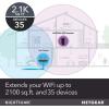 NETGEAR WiFi Mesh Range Extender EX7000 – Coverage up to 2100 sq.ft. and 35 Devices with AC1900 Dual Band Wireless Signal Booster & Repeater (up to 1900Mbps Speed), Plus Mesh Smart Roaming