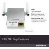 NETGEAR Wi-Fi Range Extender EX2700 – Coverage Up to 800 Sq Ft and 10 Devices with N300 Wireless Signal Booster & Repeater (Up to 300Mbps Speed), and Compact Wall Plug Design