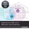 NETGEAR Wi-Fi Range Extender EX2700 – Coverage Up to 800 Sq Ft and 10 Devices with N300 Wireless Signal Booster & Repeater (Up to 300Mbps Speed), and Compact Wall Plug Design