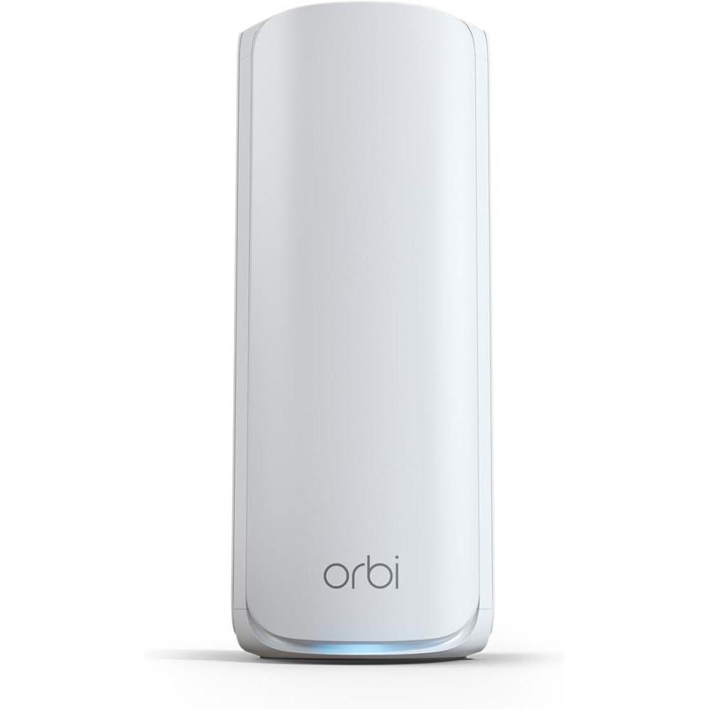 image:imageNETGEAR Orbi 770 Series TriBand WiFi 7 Mesh Network System RBE773  Router  2 Satellite Extenders Security Features Up to 11Gbps Covers up to 8000 sq ft 100 Devices 25 Gig Internet PortWiFi 7  Satellite