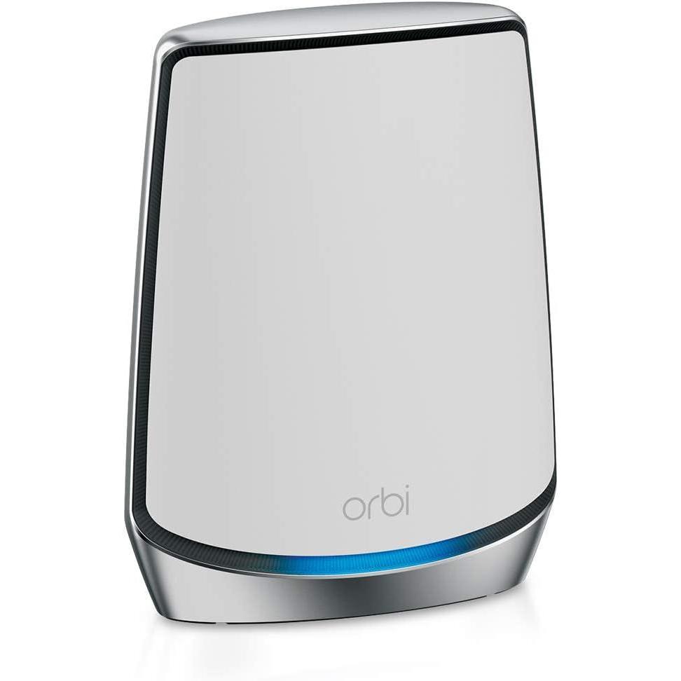 image:imageNETGEAR Orbi 970 Series RBE970 QuadBand WiFi 7 Mesh Addon Satellite  Works with Existing 970 Series 973972971S Security Features Covers up to 3300 sq ft BE27000 80211beWiFi 6