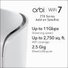 NETGEAR Orbi 770 Series Tri-Band WiFi 7 Mesh Network System (RBE773) – Router + 2 Satellite Extenders, Security Features, Up to 11Gbps, Covers up to 8,000 sq. ft., 100 Devices, 2.5 Gig Internet Port(WiFi 7  Satellite)