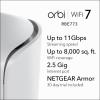 NETGEAR Orbi 770 Series Tri-Band WiFi 7 Mesh Network System (RBE773) – Router + 2 Satellite Extenders, Security Features, Up to 11Gbps, Covers up to 8,000 sq. ft., 100 Devices, 2.5 Gig Internet Port(WiFi 7  3-Pack)