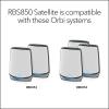 NETGEAR Orbi 970 Series (RBE970) Quad-Band WiFi 7 Mesh Add-on Satellite – Works with Existing 970 Series (973/972/971S), Security Features, Covers up to 3,300 sq. ft., BE27000 802.11be(WiFi 6)