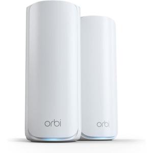 NETGEAR Orbi 770 Series Tri-Band WiFi 7 Mesh Network System (RBE773) – Router + 2 Satellite Extenders, Security Features, Up to 11Gbps, Covers up to 8,000 sq. ft., 100 Devices, 2.5 Gig Internet Port(WiFi 7  2-Pack)