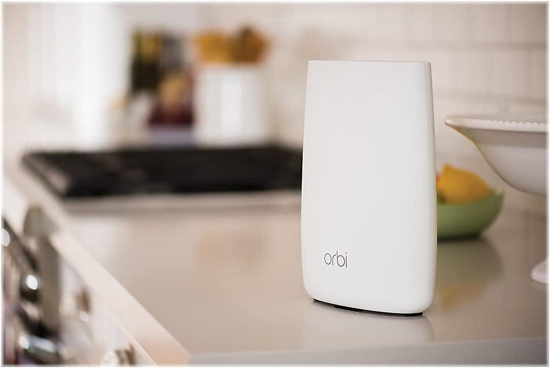 image:imageNETGEAR Orbi 370 Series DualBand WiFi 7 Mesh Network System for Home RBE373 Wireless Router 2 Extenders Security Features 5 Gbps Covers 6000 sqft 70 Devices 25GB Internet Port BE5000AC3000 2Pack