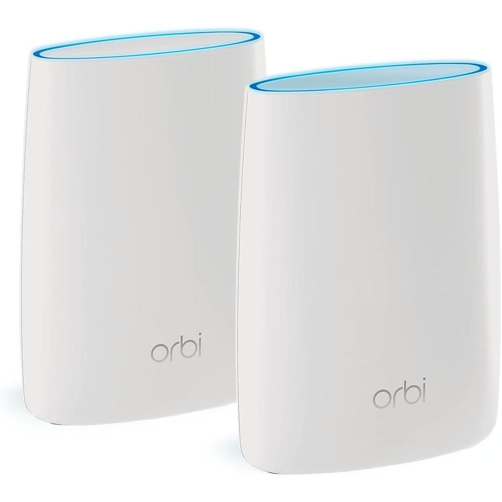 image:imageNETGEAR Orbi 370 Series DualBand WiFi 7 Mesh Network System for Home RBE373 Wireless Router 2 Extenders Security Features 5 Gbps Covers 6000 sqft 70 Devices 25GB Internet Port BE5000AC3000 2Pack