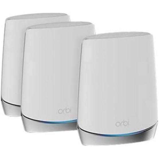 image:imageNETGEAR Orbi Whole Home TriBand Mesh WiFi 6 System RBK753  Router with 2 Satellite Extenders  Coverage up to 7500 sq ft and 40 Devices  AX4200 Up to 42Gbps3Pack