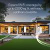 NETGEAR Orbi 370 Series Dual-Band WiFi 7 Mesh Network System for Home (RBE373) – Wireless Router + 2 Extenders, Security Features, 5 Gbps, Covers 6,000 sq.ft., 70 Devices, 2.5GB Internet Port, BE5000(WiFi 7  Satellite)