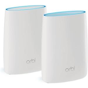 NETGEAR Orbi 370 Series Dual-Band WiFi 7 Mesh Network System for Home (RBE373) – Wireless Router + 2 Extenders, Security Features, 5 Gbps, Covers 6,000 sq.ft., 70 Devices, 2.5GB Internet Port, BE5000(AC3000 | 2-Pack)