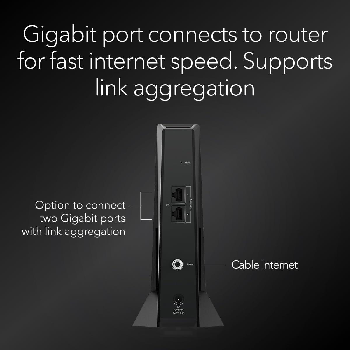 image:imageNETGEAR Nighthawk DOCSIS 31 MidhighSplit Cable Modem CM2500 Approved for Todays Faster Speeds amp Compatible with All Providers Incl Xfinity Spectrum Cox for Plans up to 2Gbps