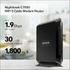 NETGEAR Nighthawk Cable Modem and WiFi 5 Router Combo (C7000) – Compatible with Major Cable Providers incl. Xfinity & Cox – Cable Plans up to 800Mbps – AC1900 (Up to 1.9Gbps) – DOCSIS 3.0(AC1900 Wifi – 960 Mbps (24×8))
