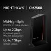 NETGEAR Nighthawk DOCSIS 3.1 Mid/high-Split Cable Modem (CM2500) – Approved for Today’s Faster Speeds & Compatible with All Providers Incl. Xfinity, Spectrum, Cox – for Plans up to 2Gbps
