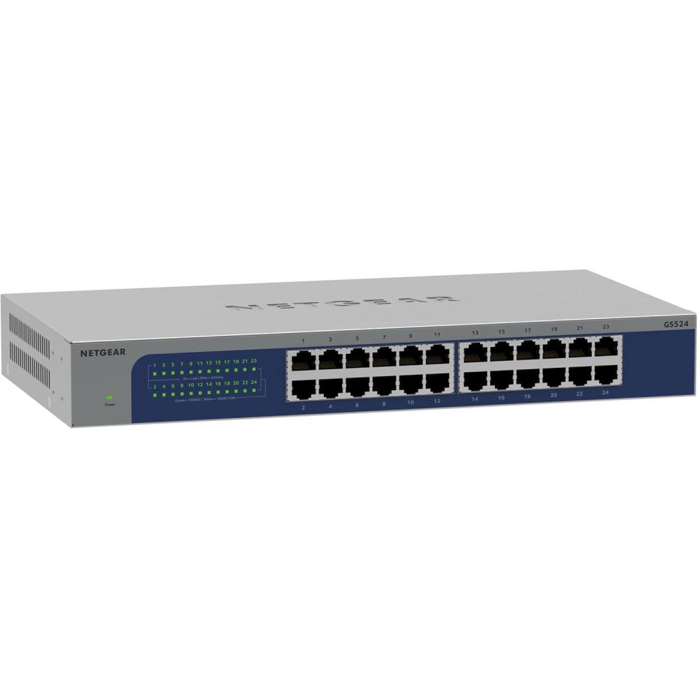 image:imageNETGEAR 24Port Gigabit Ethernet Unmanaged Switch GS524  Desktop Wall or Rack Mount and Limited Lifetime Protection