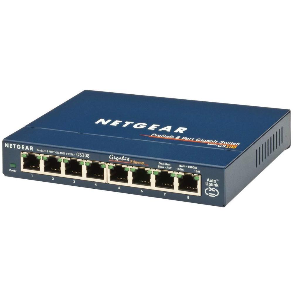 image:imageNETGEAR 5 Port Gigabit Ethernet Managed Network Switch GS305E  Desktop or Wall Mount Home Network Hub Office Ethernet Splitter Silent Operation8 Port