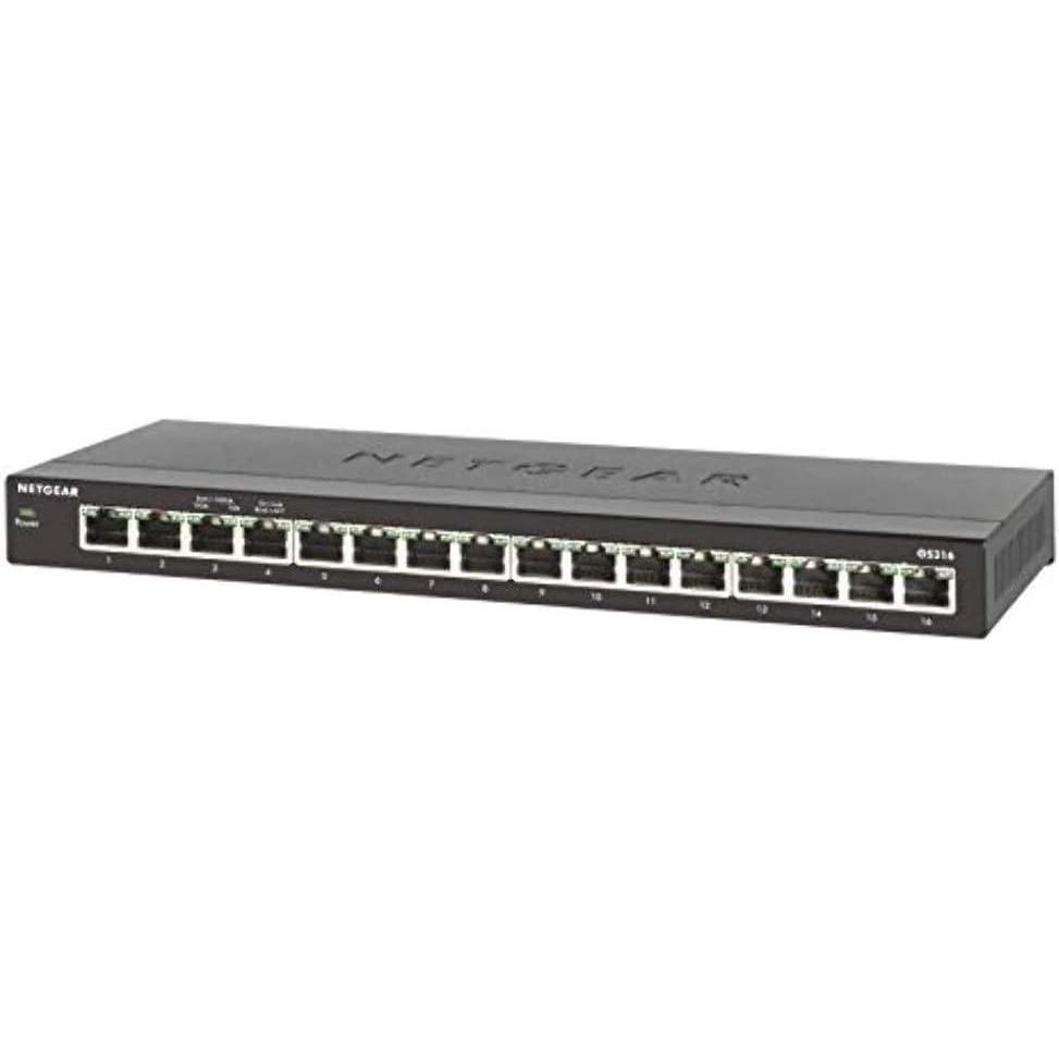 image:imageNETGEAR GS305 5 Port Gigabit Ethernet Network Switch Ethernet Splitter Hub Desktop Sturdy Metal Fanless Plug and Play16 Port