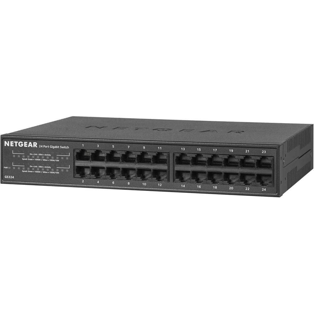image:imageNETGEAR GS305 5 Port Gigabit Ethernet Network Switch Ethernet Splitter Hub Desktop Sturdy Metal Fanless Plug and Play24 Port