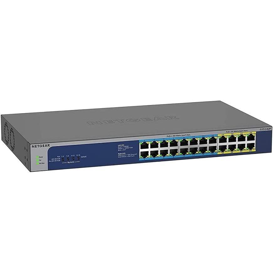 image:imageNETGEAR PoE Switch 24 Port Gigabit Ethernet Unmanaged Network Switch GS524PP  with 24 x PoE  300 W Desktop or Rackmount and Limited Lifetime Protection Renewed24 Port  8xPoE  16xPoE 480W