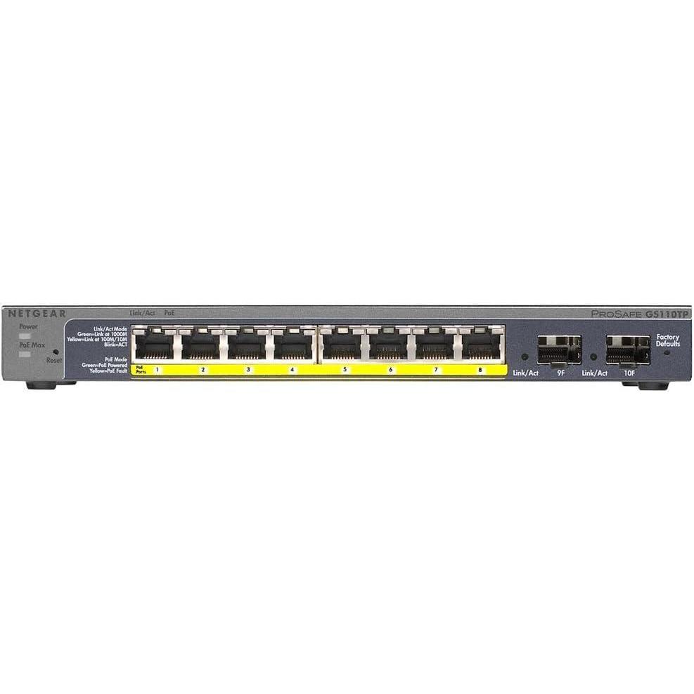 image:imageNETGEAR ProSafe GS110TP Ethernet Switch