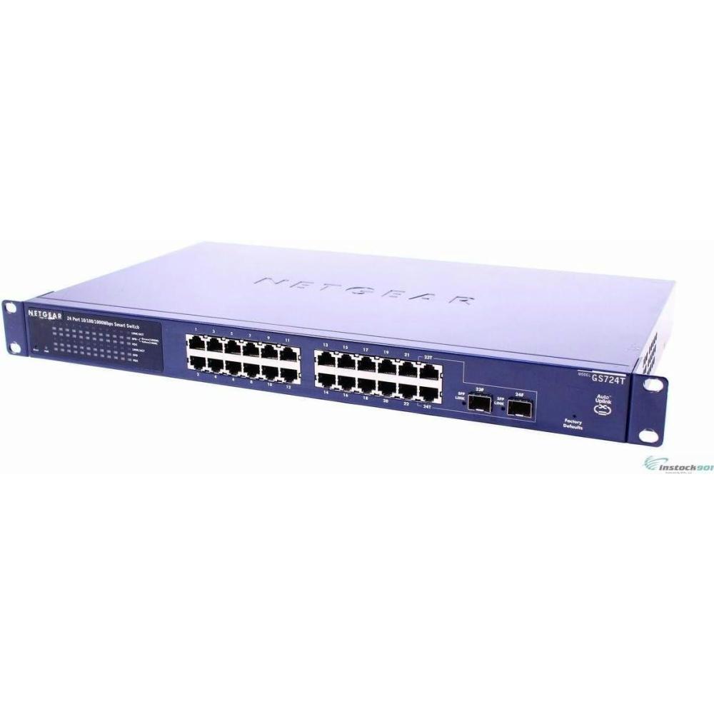image:imageNetgear GS724T 24Port 101001000 Gigabit Switch Renewed