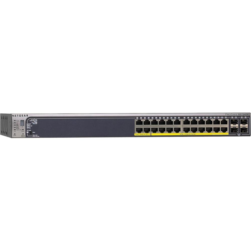 image:imageNetgear GS724TPS ProSafe 24Port Gigabit Stackable PoE Smart Switch Renewed