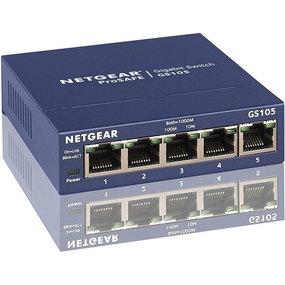 image:imageNetgear Prosafe Gs105 Ethernet Switch  5 X 101001000baset