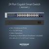NETGEAR 24-Port Gigabit Ethernet Smart Switch (GS724T) – Managed, Optional 1 Year Insight Cloud Management, with 2 x 1G SFP, Desktop or Rackmount, and Limited Lifetime Protection