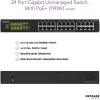 NETGEAR 24-Port Gigabit Ethernet Unmanaged PoE+ Switch (GS324P) – with 16 x PoE+ @ 190W, Desktop/Wallmount (Renewed)