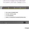 NETGEAR 52-Port Gigabit Ethernet Smart Managed Pro PoE Switch (GS752TPP) – with 48 x PoE+ @ 760W, 4 x 1G SFP, Desktop/Rackmount, and and ProSAFE Lifetime Protection (Renewed)(48 Port POE+ |760W |)