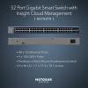 NETGEAR 52-Port Gigabit Ethernet Smart Switch (GS752TXv3)- Managed, with 48 x 1G, 4 x 10G SFP+, Optional Insight Cloud Management, Desktop or Rack Mount, Limited Lifetime Protection