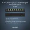 NETGEAR 5-Port Multi-Gigabit Ethernet Easy Smart Managed Essentials Switch (MS305E) – Managed with 5 x 1G/2.5G, Desktop or Wall Mount, and Limited 5 Year Protection(8 Port  2.5G  Easy Managed)