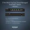 NETGEAR 5-Port Multi-Gigabit Ethernet Easy Smart Managed Essentials Switch (MS305E) – Managed with 5 x 1G/2.5G, Desktop or Wall Mount, and Limited 5 Year Protection(5 Port  2.5G  Easy Managed)