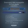 NETGEAR GS108Tv2 8-Port Gigabit Smart Managed Pro Switch, ProSAFE Lifetime Protection(24 Port | 2 x SFP)