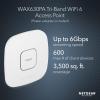Netgear Cloud Managed Wireless Access Point WAX615 WiFi 6 Dual-Band AX3000 802.11ax Insight Remote Management (PoE+ or AC Adapter or Mount/s not Included) (Renewed)(AX6000 | WiFi 6 | PoE++)