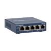 NETGEAR 5-Port Fast Ethernet 10/100 Unmanaged Switch (FS105) Desktop and ProSAFE Lifetime Protection, Blue(5 Port)