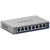 NETGEAR 8-Port Gigabit Ethernet Easy Smart Managed Switch (GS108E) – Managed, Desktop or Wall Mount, and Limited Lifetime Protection