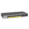 NETGEAR 8-Port PoE Gigabit Ethernet Smart Switch (GS110TP) – Managed with 8 x PoE+ @ 55W, 2 x 1G SFP, Desktop (Renewed)(8 Port)