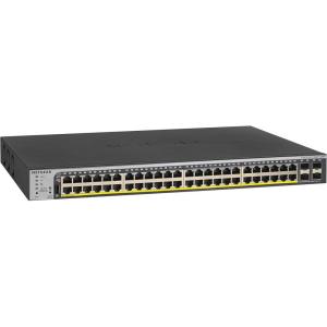 NETGEAR 52-Port Gigabit Ethernet Smart Managed Pro PoE Switch (GS752TPP) – with 48 x PoE+ @ 760W, 4 x 1G SFP, Desktop/Rackmount, and and ProSAFE Lifetime Protection (Renewed)(48 Port POE+ |760W |)