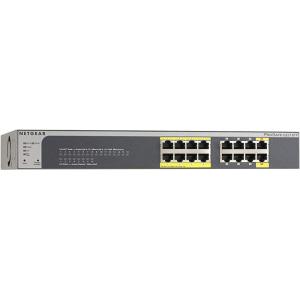 NETGEAR 52-Port Gigabit Ethernet Smart Managed Pro PoE Switch (GS752TPP) – with 48 x PoE+ @ 760W, 4 x 1G SFP, Desktop/Rackmount, and and ProSAFE Lifetime Protection (Renewed)(16 port | 8xPoE 76W + 2 PD | 2xSFP)