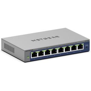 NETGEAR 8-Port Gigabit Ethernet Easy Smart Managed Switch (GS108E) – Managed, Desktop or Wall Mount, and Limited Lifetime Protection
