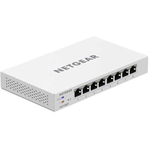NETGEAR 8-port PoE Gigabit Ethernet Smart Switch with Insight Cloud Management (GC108P) – Managed with 8 x PoE+ @ 64W (Renewed)(8 Port | 8 x PoE+ 64W)
