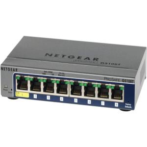 NETGEAR GS108Tv2 8-Port Gigabit Smart Managed Pro Switch, ProSAFE Lifetime Protection(8 Port)