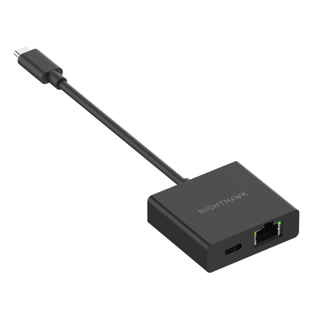 image:imageNETGEAR Nighthawk USBC to Ethernet Adapter with 60W Passthrough Charging USB2ETH  Fast Wired Gigabit Ethernet  Universally Compatible with Nighthawk Mobile Hotspots Laptops Tablets amp More