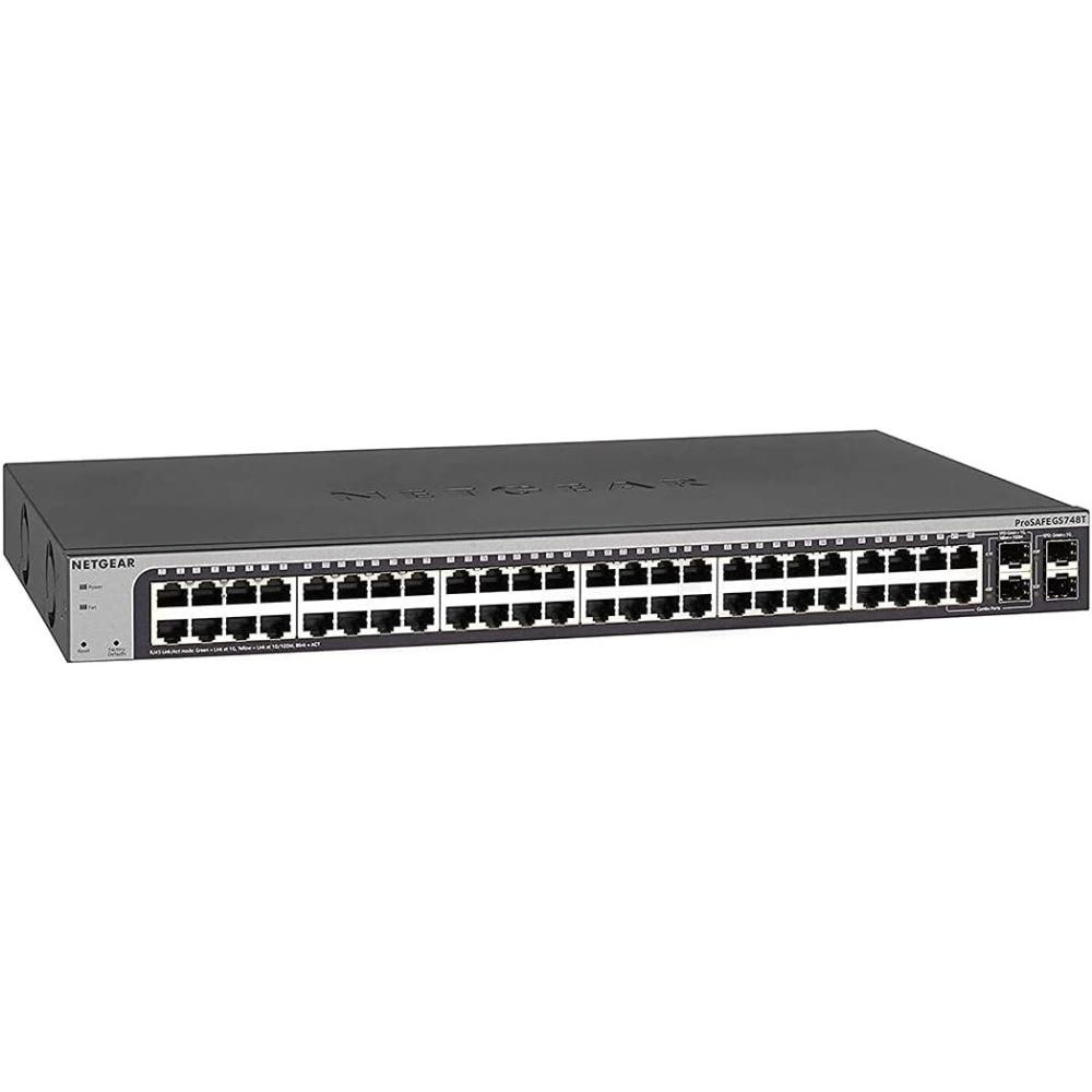 image:imageNETGEAR 48Port Gigabit Ethernet Smart Managed Pro Switch GS748T  with 4 x 1G SFP DesktopRackmount and ProSAFE Lifetime Protection Renewed48 Port  4 x SFP