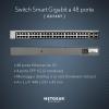 NETGEAR 48-Port Gigabit Ethernet Smart Managed Pro Switch (GS748T) – with 4 x 1G SFP, Desktop/Rackmount, and ProSAFE Lifetime Protection (Renewed)(48 Port | 4 x SFP)