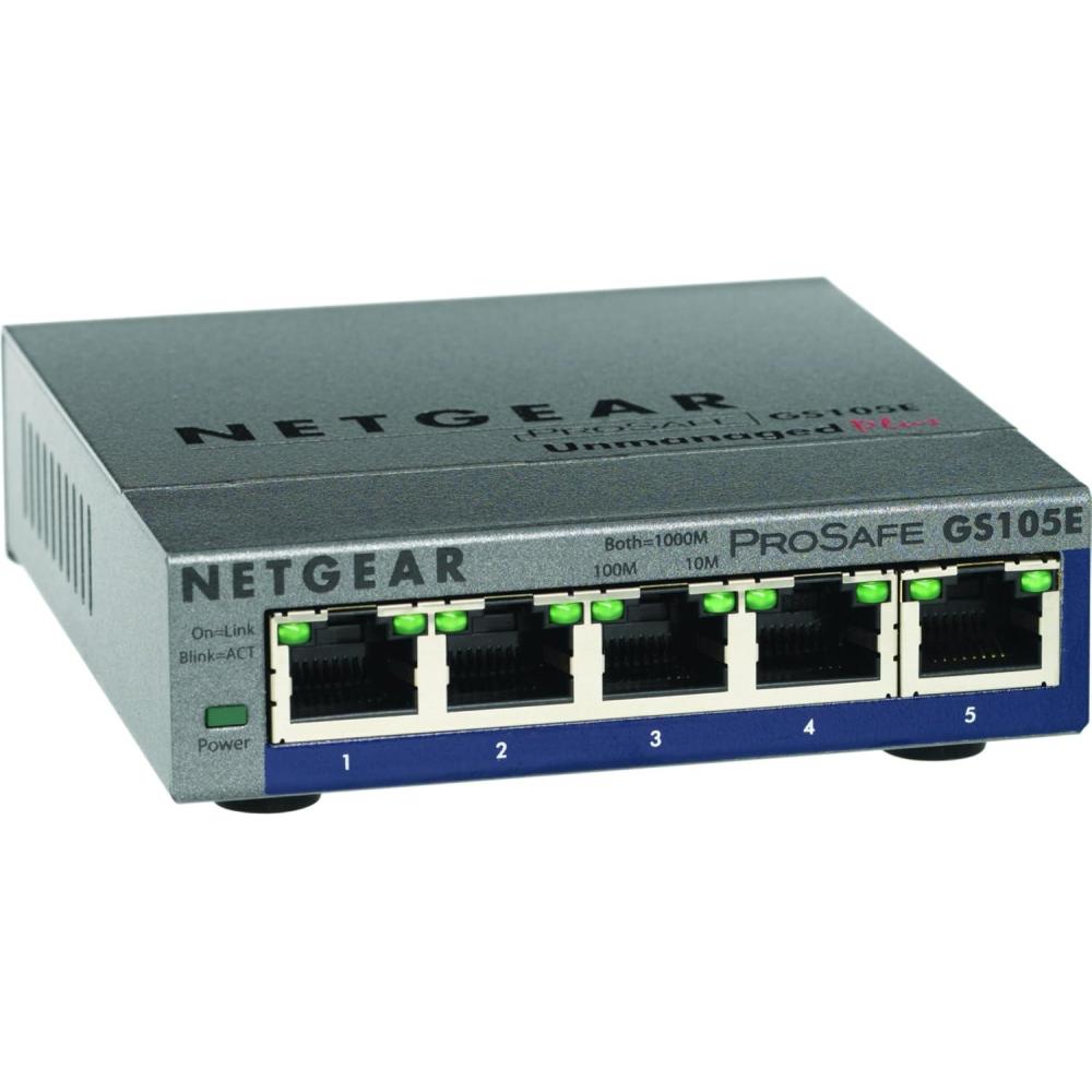 image:imageNetgear GS105E200NAS PROSAFE PLUS 5 PORT GIGABIT SWITCH