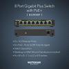 NETGEAR 8-Port Ultra60 PoE Multi-Gigabit Ethernet Plus Switch (MS108EUP) – Managed, with 4 x PoE++ and 4 x PoE+ @ 230W, Desktop or Wall Mount (Renewed)(8 Port | 8xPoE+ 62W)